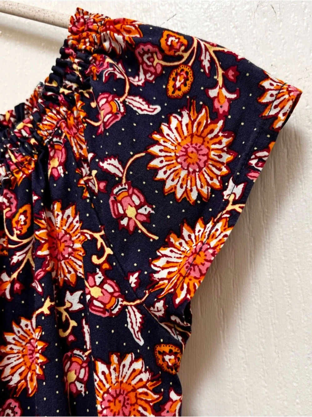 Gap Girls Navy Floral Tiered Dress Size 4T